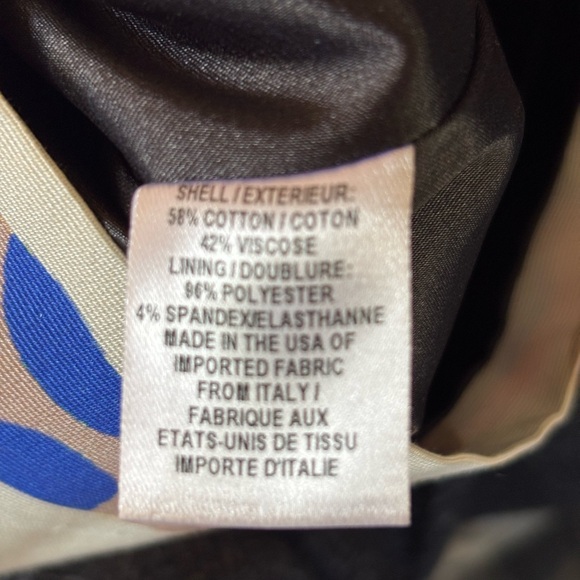 MILLY Abstract Printed Banded Cotton Mini Sheath Dress - Picture 5 of 7